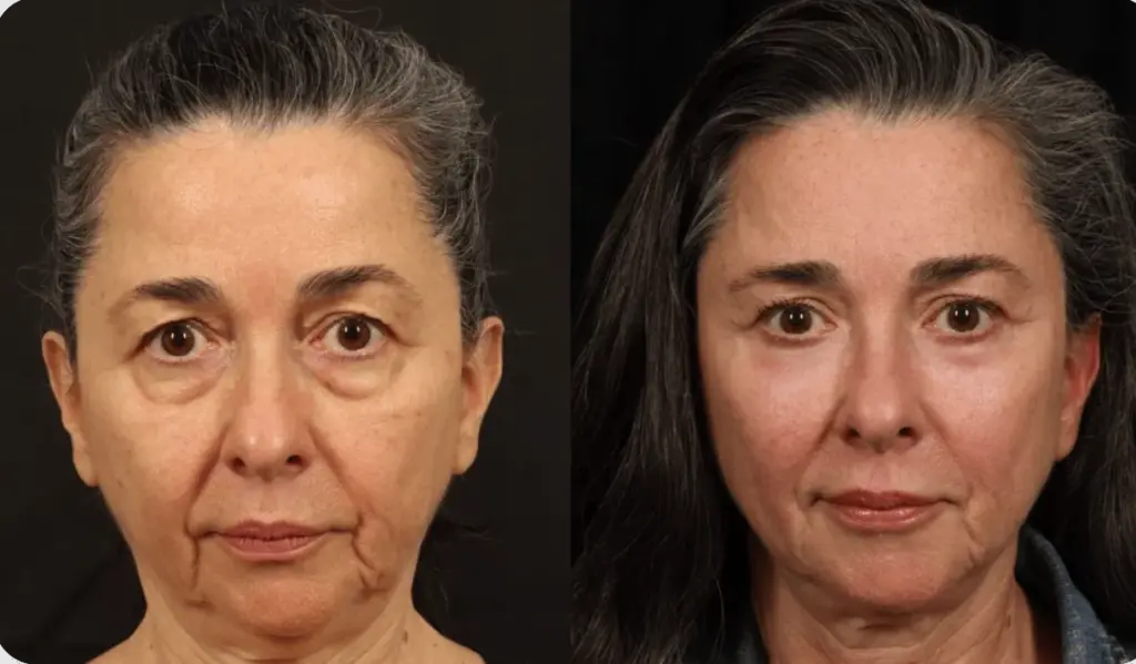 mid facelift before after